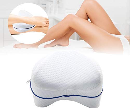Dhruheer Memory Foam Orthopedic Contour Medical Leg Knee Pillow For Sleeping Orthopedic Pillows For Legs Foot Pregnancy Back Pain Back Hip Joint Pillow - Image 2