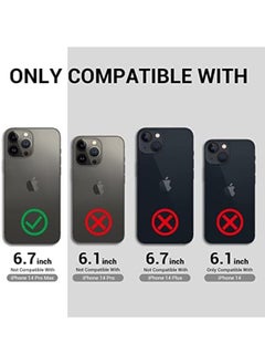 Generic 3 in 1 Iphone 14 Pro Max Case with Back Sheet and Camera Lens Protector Transparent  - Image 2