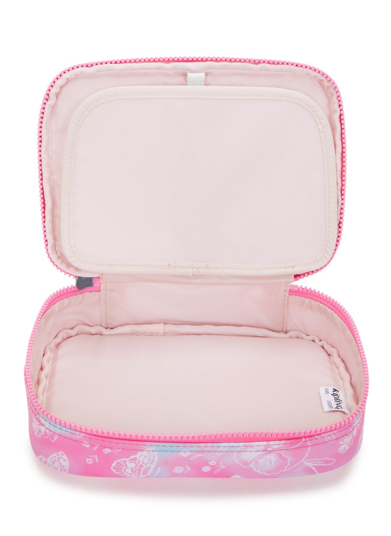 kipling 100 Pens Large Kids School Pen Case Garden Clouds  - Image 2