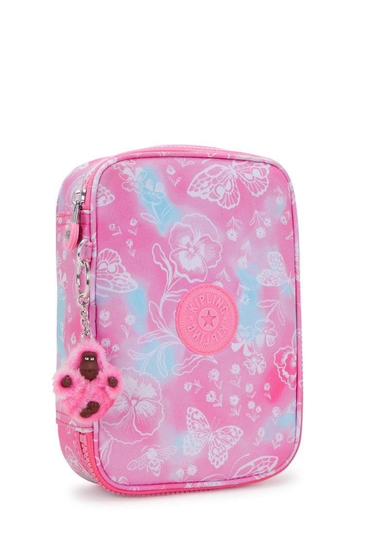 kipling 100 Pens Large Kids School Pen Case Garden Clouds  - Image 5