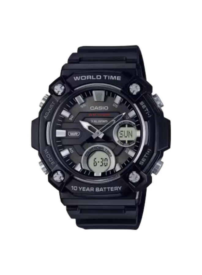كاسيو AEQ-120W-1A Oversize Case Telememo Analog Watch