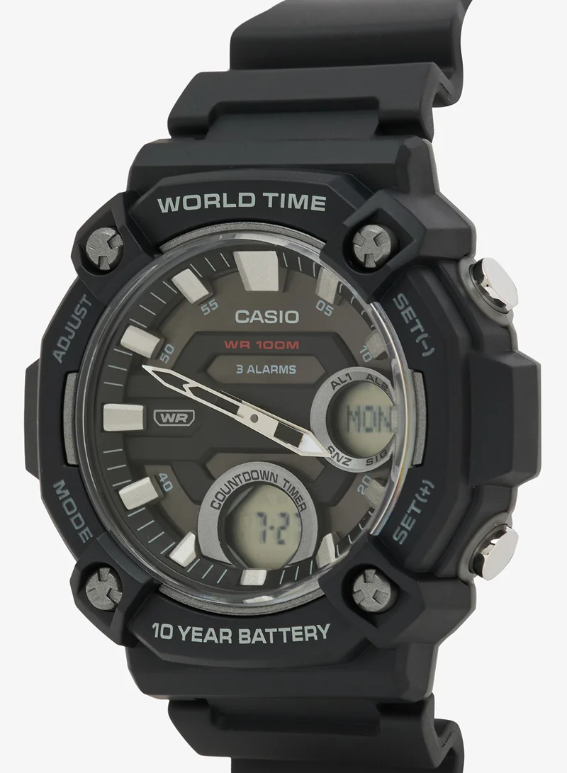 CASIO AEQ-120W-1A Oversize Case Telememo Analog Watch