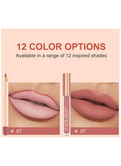 Handaiyan 2 in 1 Lip Liner & Lipstick Super Stay Matte Lip Pencil Set,Cosmetics Non-Stick Cup，Nude，Long Lasting Lip Liners Pencil Set For Women & Girls Waterproof,Extreme Finish Makeup, Neutral  - Image 2