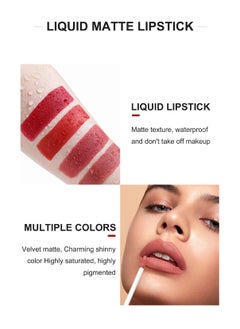 Handaiyan 2 in 1 Lip Liner & Lipstick Super Stay Matte Lip Pencil Set,Cosmetics Non-Stick Cup，Nude，Long Lasting Lip Liners Pencil Set For Women & Girls Waterproof,Extreme Finish Makeup, Neutral  - Image 5