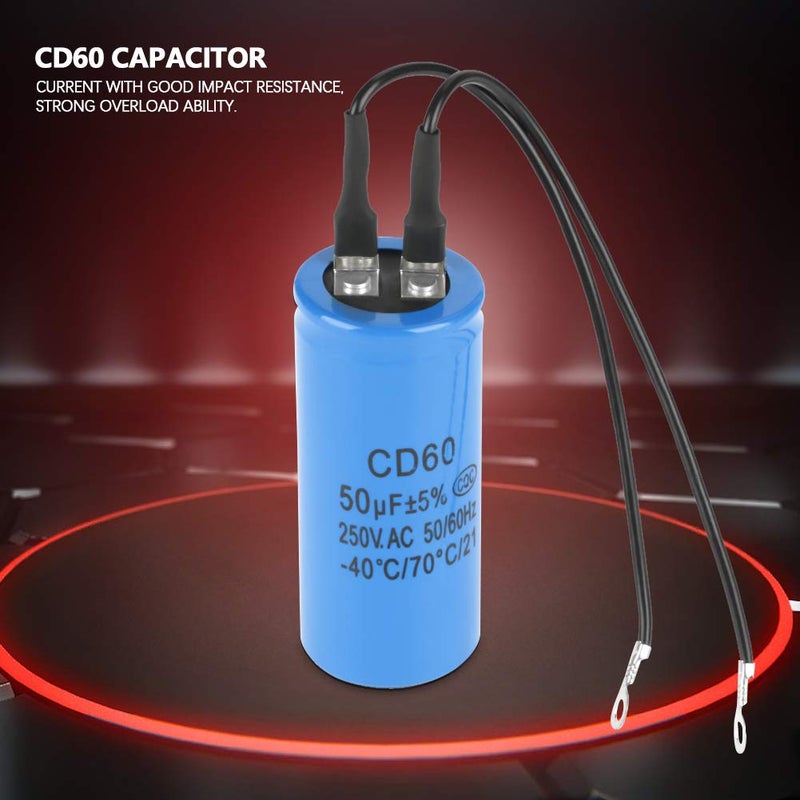 Wal front CD60 AC 50uF Motor Start Capacitor for Motor Air Compressor - Image 5