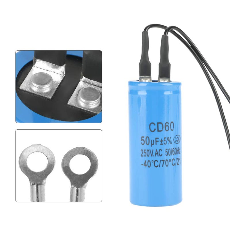 Wal front CD60 AC 50uF Motor Start Capacitor for Motor Air Compressor - Image 2