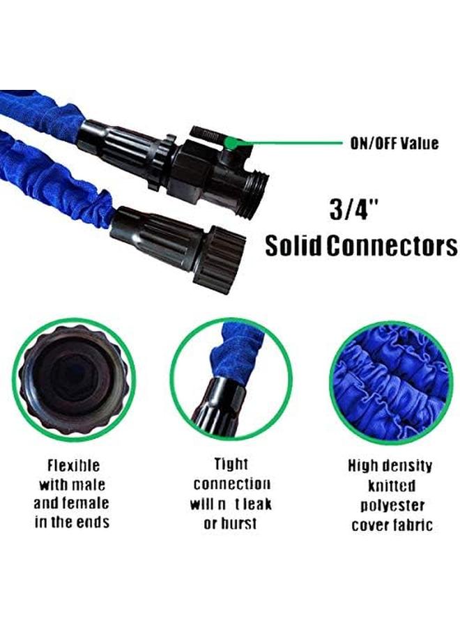 Al Safi Stretch Flexible Water Hose Up To 7.5 Meters Long With Faucet Blue - Image 4