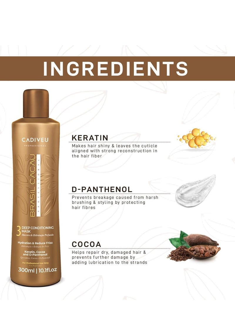 Brasil Cacau Brasil Cacau Deep Conditioning Mask 300ml  - Image 3