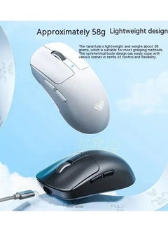 AULA SC680 Superlight Wireless Gaming Mouse, Tri-Mode 2.4G/BT5.0/USB-C Gaming Mouse, 26000 DPI Rechargeable Wireless Mouse with 6 Programmable Buttons, Ergonomic Computer Mouse for Laptop/PC/Mac/Tablet  - Image 5