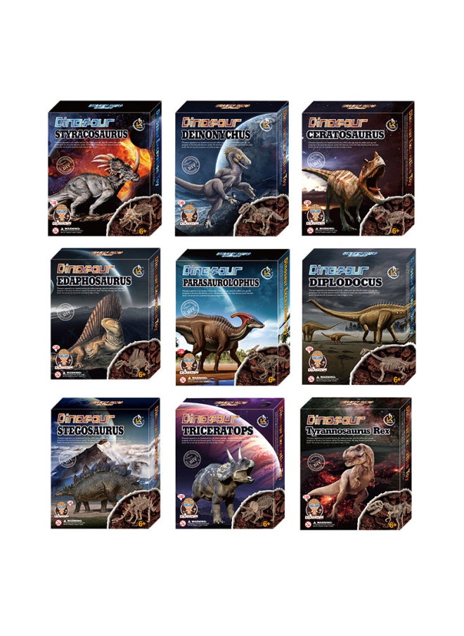Dinosaur Fossil Assembling Skeleton Model Children's Handmade Diy Production Digging Gem Treasure Archaeological Digging Toy-Specifications:K737-B (halosaurus)  - Image 4