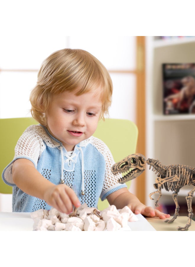 Dinosaur Fossil Assembling Skeleton Model Children's Handmade Diy Production Digging Gem Treasure Archaeological Digging Toy-Specifications:K737-B (halosaurus)  - Image 3