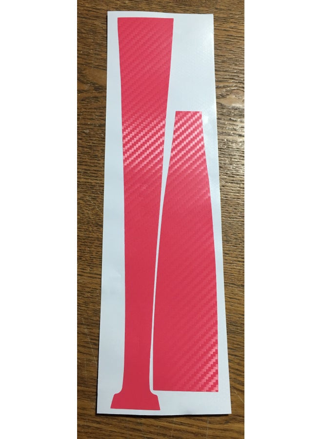 Ps5 Pro Middle Sticker Side Host Strip Frosted Black Body Protector Side Carbon-Color:Carbon Deep Powder Carbon Pink - Image 1