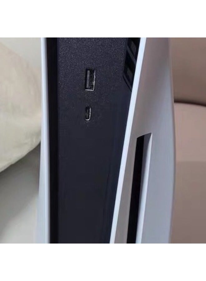 Ps5 Pro Middle Sticker Side Host Strip Frosted Black Body Protector Side Carbon-Color:Carbon Deep Powder Carbon Pink - Image 3