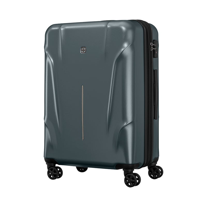 Wenger Ryon 68cm Medium Travel Suitcase with Smooth 4 Double Spinner Wheels, TSA Lock & Durable Hard Shell - Shark - Image 5