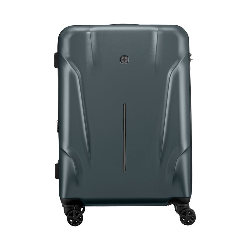 Wenger Ryon 68cm Medium Travel Suitcase with Smooth 4 Double Spinner Wheels, TSA Lock & Durable Hard Shell - Shark - Image 1