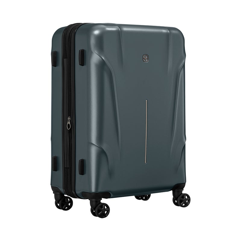 Wenger Ryon 68cm Medium Travel Suitcase with Smooth 4 Double Spinner Wheels, TSA Lock & Durable Hard Shell - Shark - Image 4