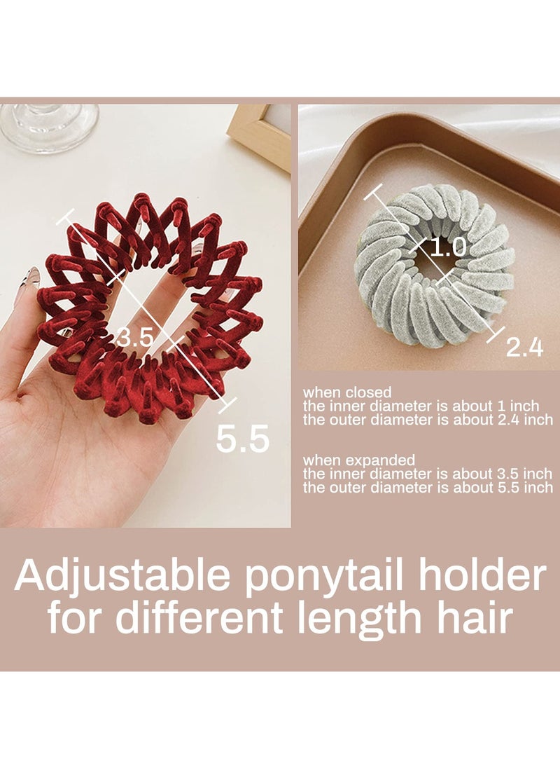 Goolsky 3pcs Hair Clip, Hair Accessories for Women,Hair Ties Hair Bun Maker Scrunchies for Thick Thin Hair,Hair Clips for Women,Ponytail Holders  - Image 4
