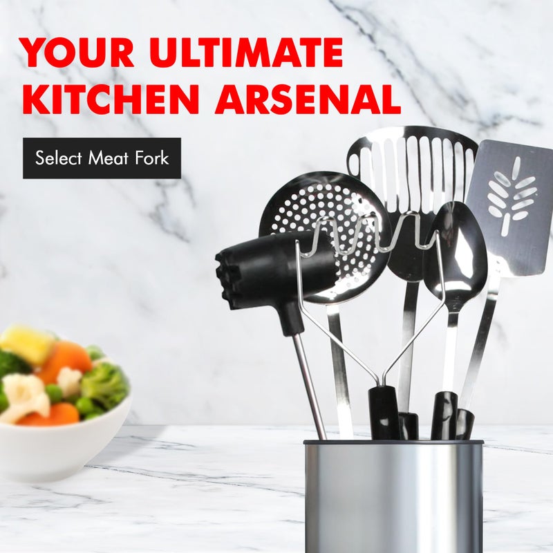 Chef Craft Select Meat Cooking Fork, 13 inch, Stainless Steel - Image 2