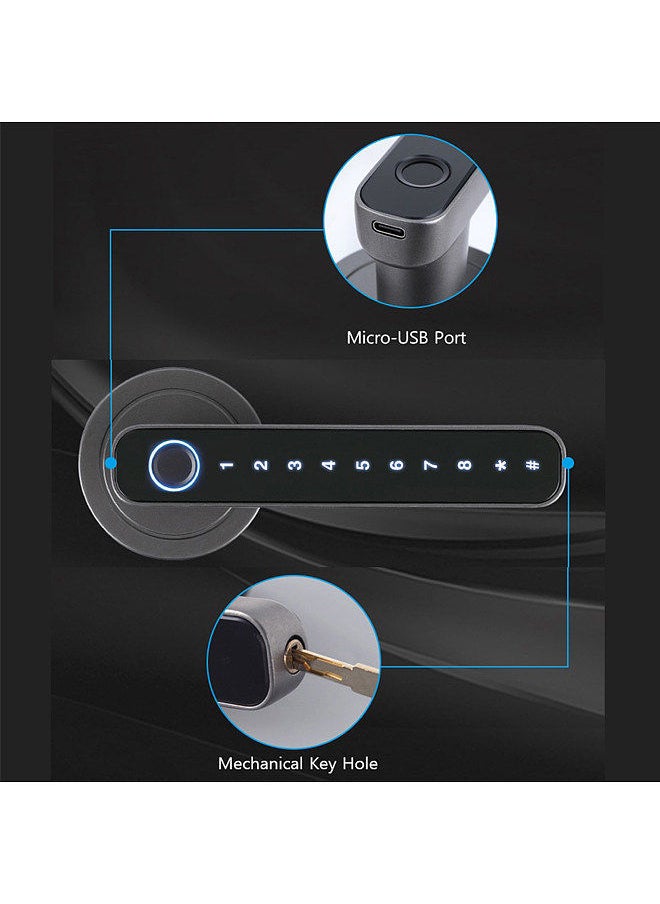 WAFU Fingerprint Door Lock 4 Unlocked Ways tuya BT Connection APP Unlock Password Unlocking for Homes Apartments