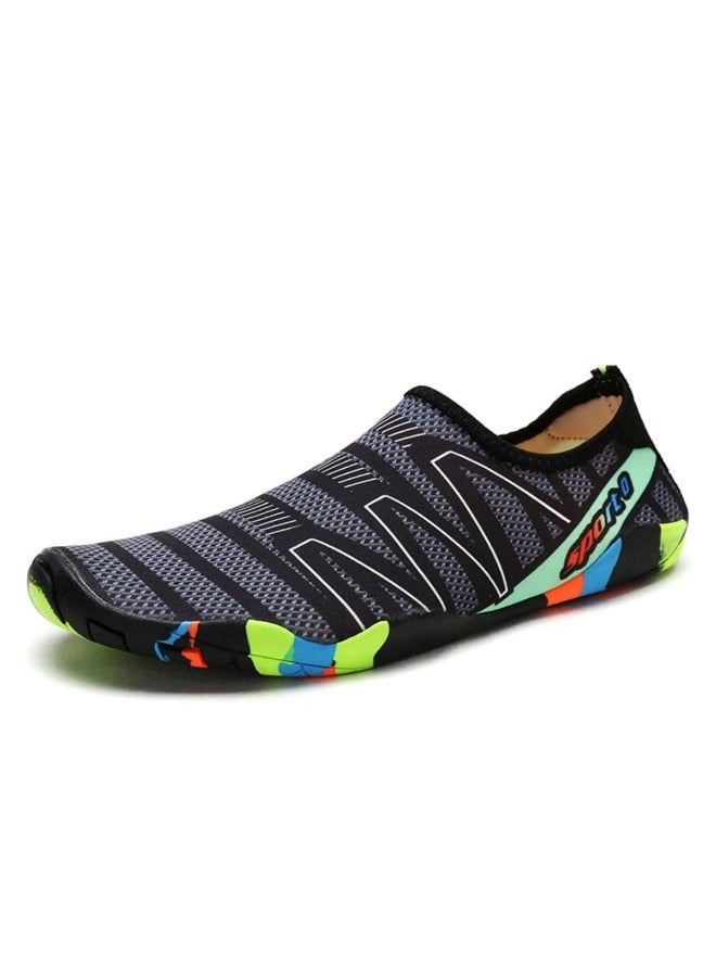 Beach Water Shoes for Women and Man,Slip-On And Non Slip Aqua Swimming Shoes for Pool Sea Beach Rubber Sole - Image 5