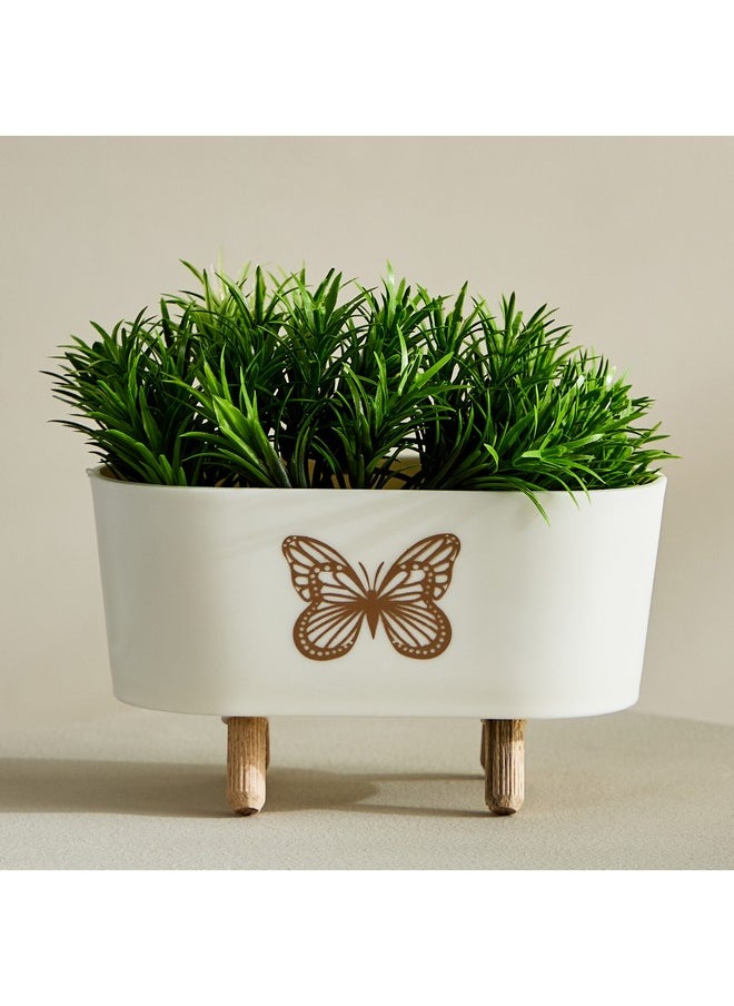 Taria Rectangular Potted Plant with Legs 14 x 14 x 8 cm