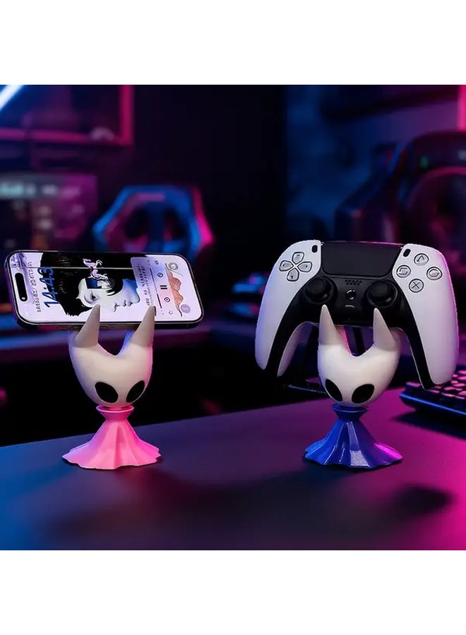 1pc Creative Pink Hollow Knight Game Controller Stand Compatible With PS4 PS5 NS Pro Controller Single Stand Game Controller Display Base Halloween Theme Decoration Collection Gift For Gaming Enthusiasts - Image 3
