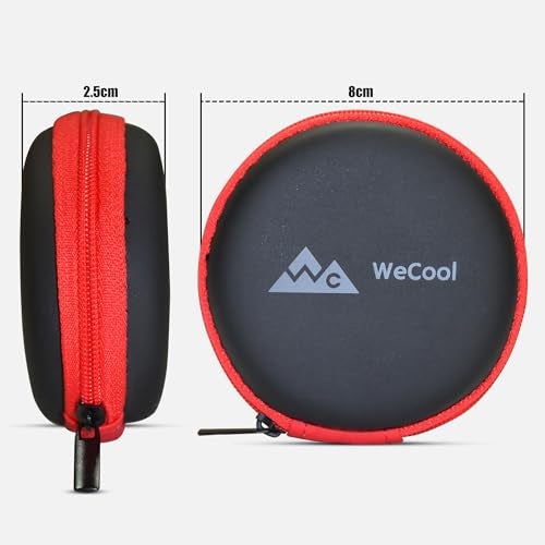 WeCool Multi-Purpose Earphone Carry Pouch with Anti Fall Mesh Inside for Carrying Pen Drives, SD Cards,-Multicolour-8CM - Image 3