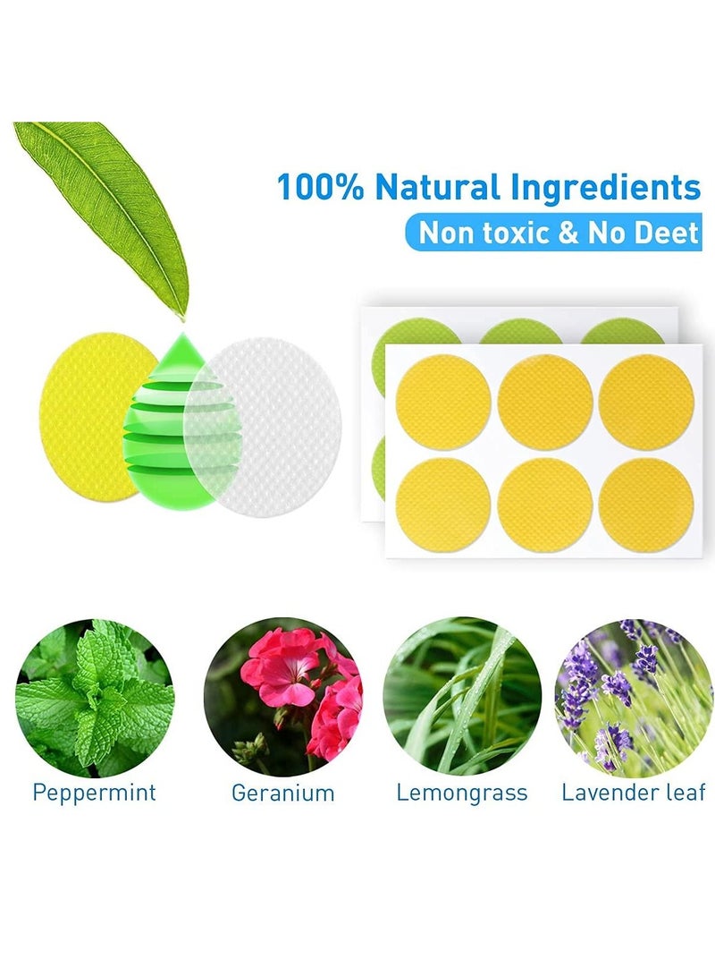 KASTWAVE 120 Pack Mosquito Patches Stickers for Kids Adult - Nature Citronella, Lemongrass and Eucalyptus, Up to 24 Hour of Protection - Image 3