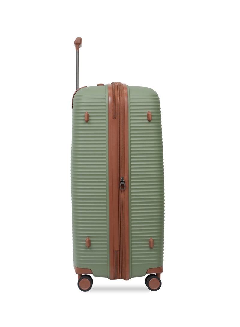 President PP single piece luggage High-quality Travel bag ( L ) spinner wheels, Model -97980 ( OLIVE ) - Image 3