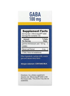 Superior Source GABA 100 mg 100 MicroLingual Instant Dissolve Tablets  - Image 3