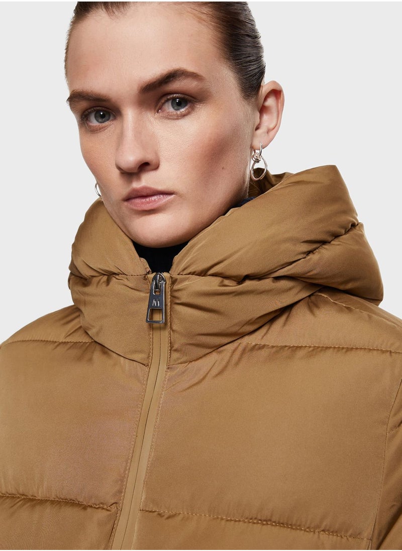 MANGO - Longline Quilted Coat - Image 1