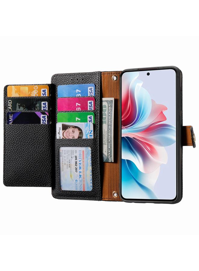 S-TOP Case For OPPO Reno11 F 5G Love Zipper Lanyard Leather Phone Case - Image 3