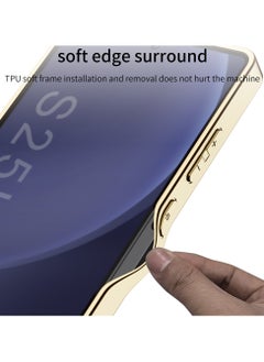 GKK Luxury Leather Case for Samsung Galaxy S25 Ultra (2025) ,Electroplated Ultra-Thin, Anti-Drop, All-Round Protection Phone Cover Support Wireless Charging with Pen Slot Design - Pen Not Included  - Image 4