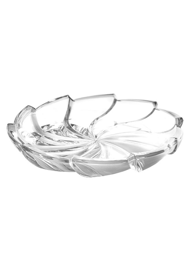 Mondo 6-Piece Eleanor Small Plate Set - 18.5 cm Clear Glass Dinnerware | Elegant Serveware for Modern Dining | Premium Quality Tabletop Accessories