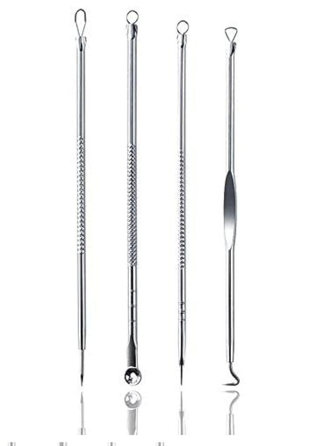 SAPRETAILER Stainless Steel Blackhead Pimple Blemish Extractor/Remover Tool (Set of 4) - Image 1