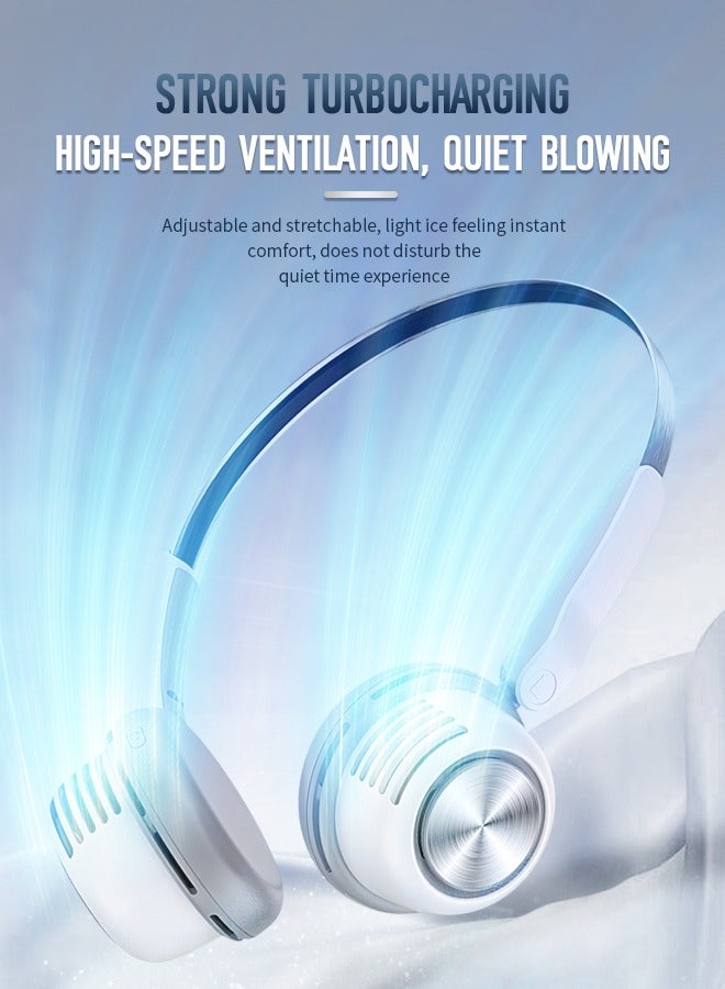 Portable Neck Fan, Usb Neck Fan, 360° Surround Air Supply, Low Noise Design, Suitable for Office and Home Use - Image 5