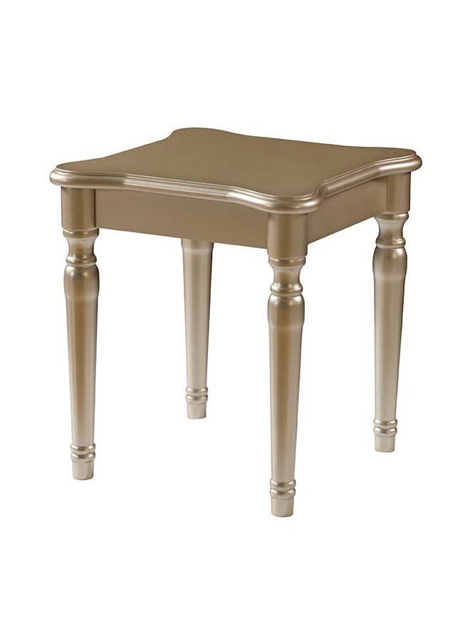 DANUBE HOME Mercedez End Table Multifunctional Living Room Small Desk Space Saving Square Side Table For Modern Home Champange 55x55x60 cm  - Image 1