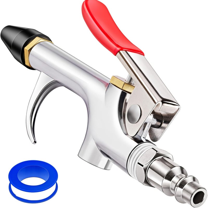 Jungong 4pcs Air Blow Gun Set With Dual Nozzle Rubber Tip And 1/4 Quick Plug - Image 1