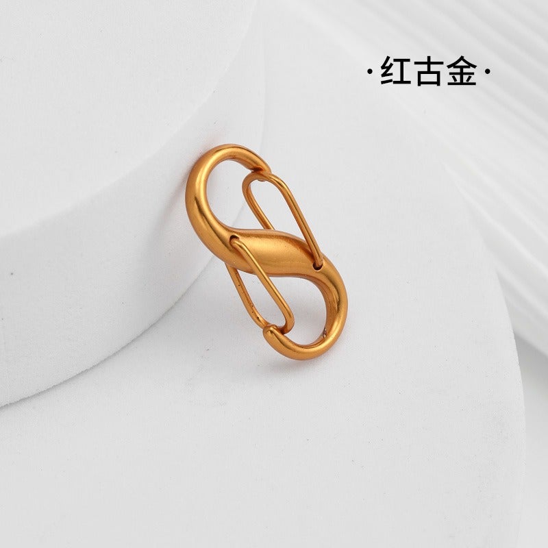 Mahjong Bag Chain Extender Camellia Shoulder Strap Red ancient gold 2.8cm [applicable Gap chain]] 