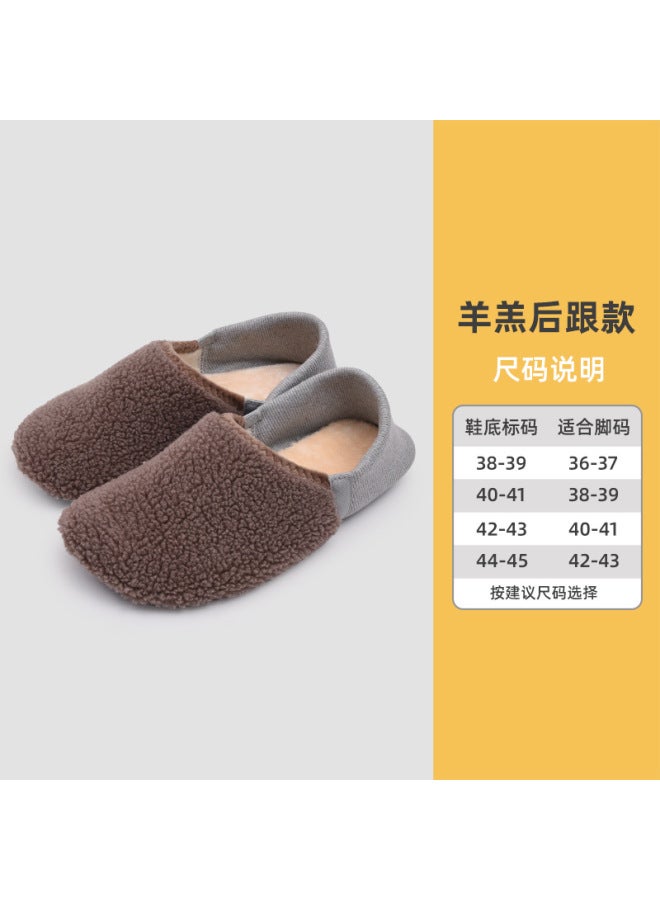 Cotton Slippers Women's Autumn And Winter Indoor Moon Warm Non-slip Plush Home Floor Socks Fleece-lined Thickened Home Shoes