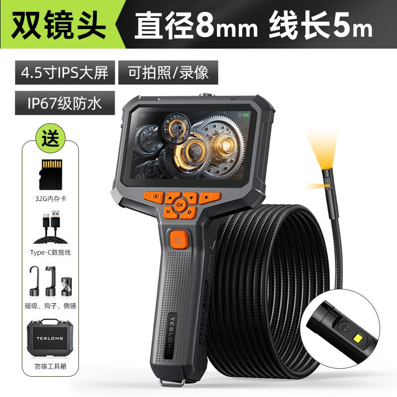 تايشيلانغ NTS430 HD كشاف صناعي محمول مزدوج العدسة مقاوم للماء لكشف أنابيب السيارات HD - Image 1