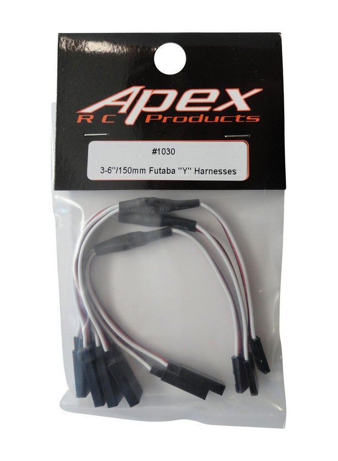 Apex RC Products 3 Pack - 6" / 150mm Futaba Style Servo Y Harness 1030 - Image 5