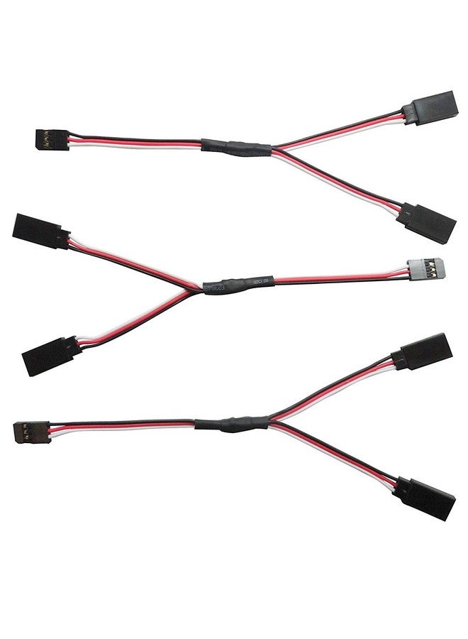 Apex RC Products 3 Pack - 6" / 150mm Futaba Style Servo Y Harness 1030 - Image 1