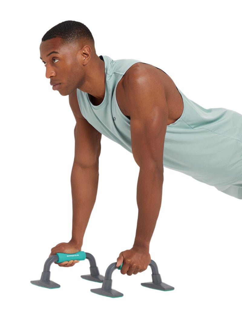 Myprotein Parallettes – Advanced Exercise Tools For Upper Body Strengthening And Performance Improvement -Gray - Image 4