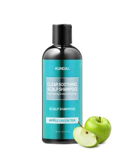 Kundal Clear Soothing Scalp Shampoo [Apple Green Tea] Shampoo - Korean Hair Care, Deep Cleansing, Sensitivity Care, For Dry Scalp 10.14fl oz (Pack of 1)