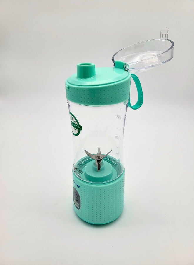 North Plus ProMix410 Portable Blender for Smoothies & Shakes, USB Rechargeable, 6 Blades, BPA-Free, Travel-Friendly, Compact Design, Ideal for Gym, Home & Office (Teal) - Image 2