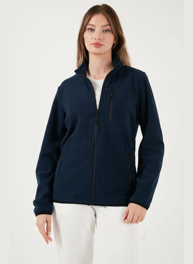 Buratti  Buratti Slim Fit Pocketed Zippered Anti-Pilling Cold-Resistant Fleece Cardigan Unisex CARDIGAN 5906028S1  | Best Price UAE