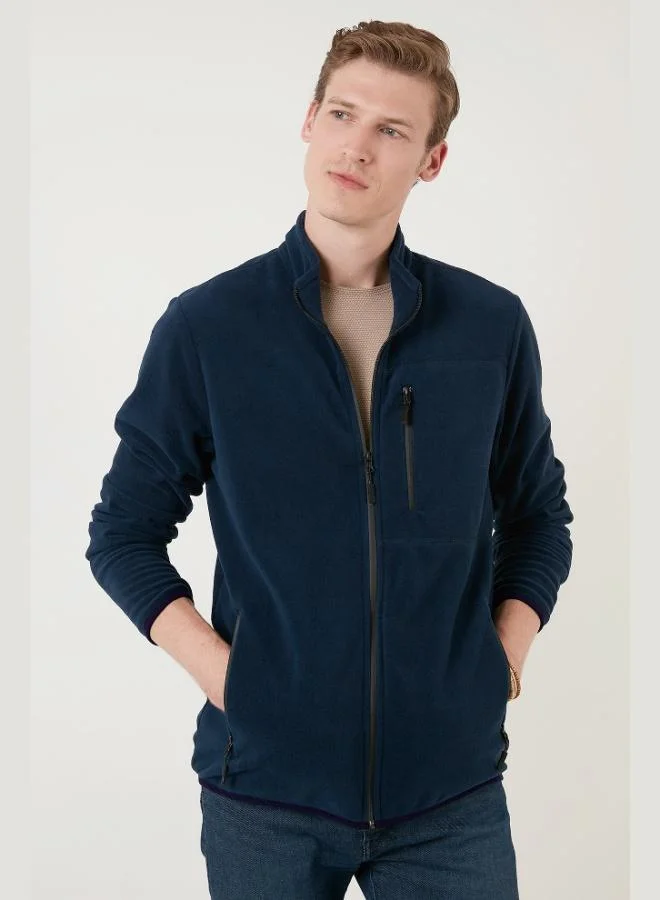 Buratti  Buratti Slim Fit Pocketed Zippered Anti-Pilling Cold-Resistant Fleece Cardigan Unisex CARDIGAN 5906028S1  | Best Price UAE