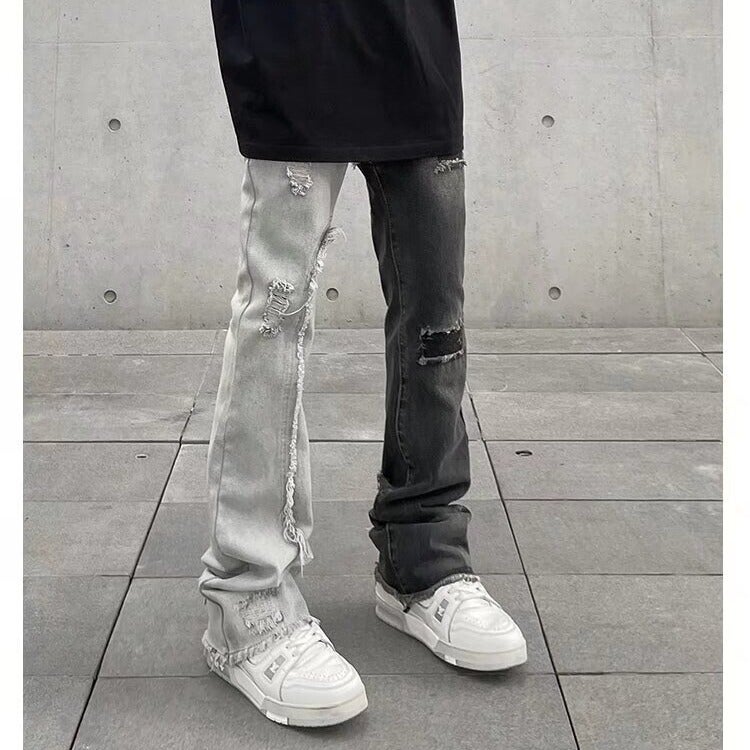 Unisex Classic Denim Jeans Loose Fit Daily Outdoor Wear - Image 1