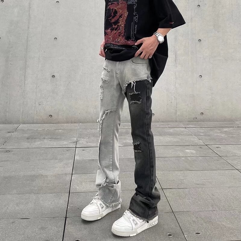 Unisex Classic Denim Jeans Loose Fit Daily Outdoor Wear - Image 2